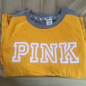 Yellow & Gray V Neck